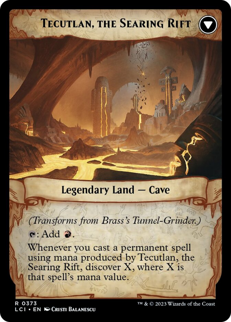 Brass's Tunnel-Grinder // Tecutlan, The Searing Rift [The Lost Caverns of Ixalan] | The Time Vault CA