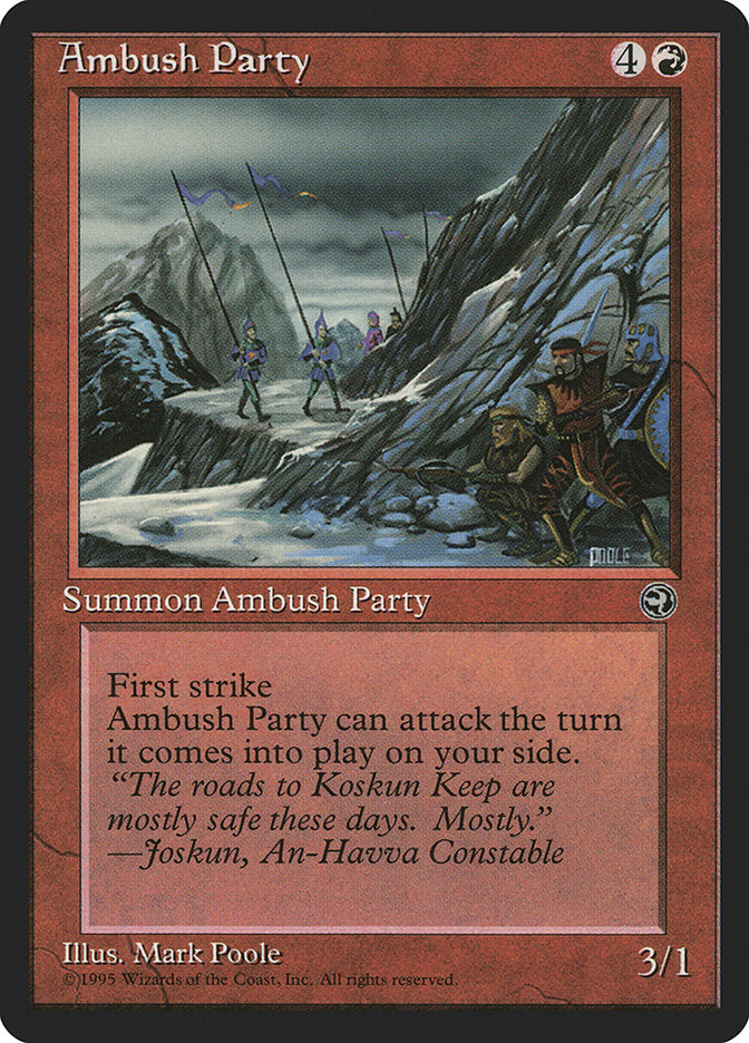 Ambush Party (Joskun Flavor Text) [Homelands] | The Time Vault CA