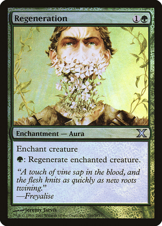 Regeneration (Premium Foil) [Tenth Edition] | The Time Vault CA