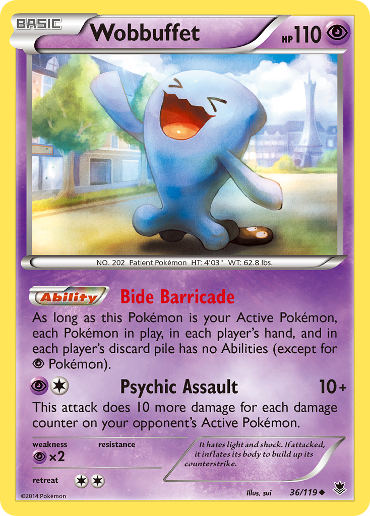 Wobbuffet (36/119) [XY: Phantom Forces] | The Time Vault CA