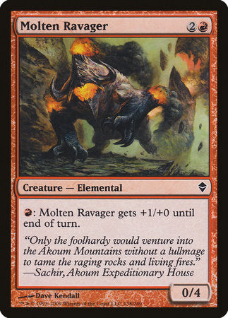 Molten Ravager [Zendikar] | The Time Vault CA