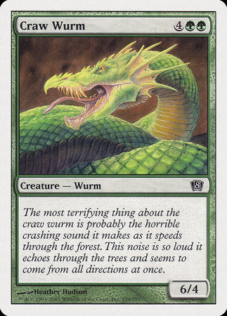 Craw Wurm [Eighth Edition] | The Time Vault CA