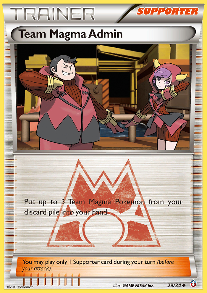 Team Magma Admin (29/34) [XY: Double Crisis] | The Time Vault CA