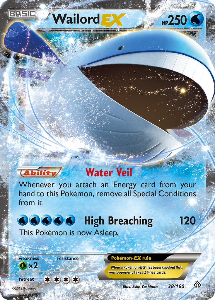 Wailord EX (38/160) [XY: Primal Clash] | The Time Vault CA