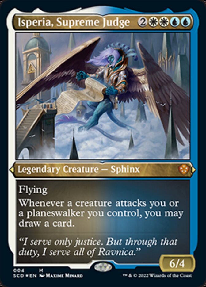 Isperia, Supreme Judge (Foil Etched) [Starter Commander Decks] | The Time Vault CA