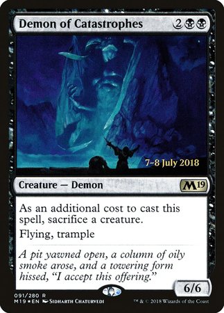 Demon of Catastrophes [Core Set 2019 Promos] | The Time Vault CA