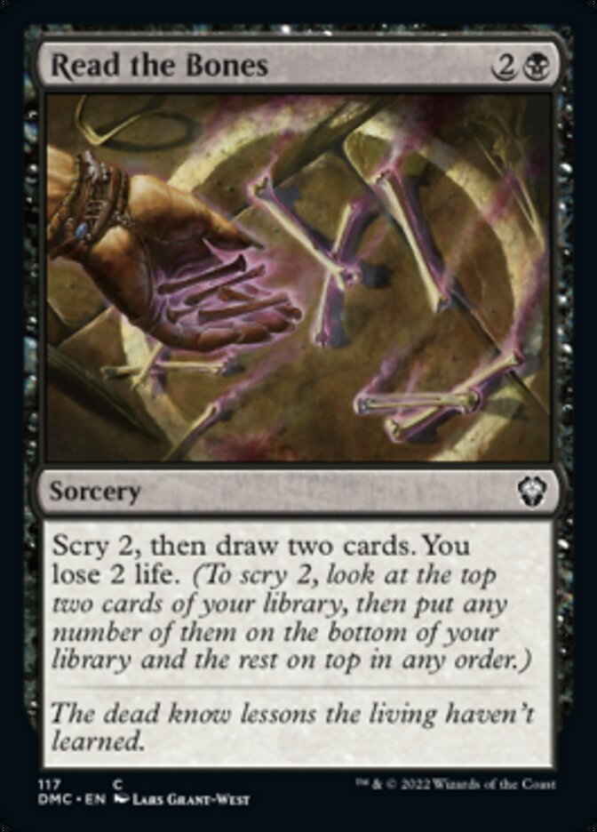 Read the Bones [Dominaria United Commander] | The Time Vault CA