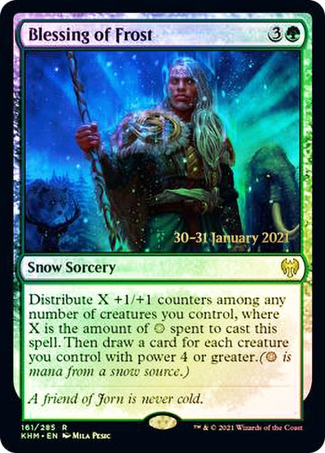 Blessing of Frost  [Kaldheim Prerelease Promos] | The Time Vault CA
