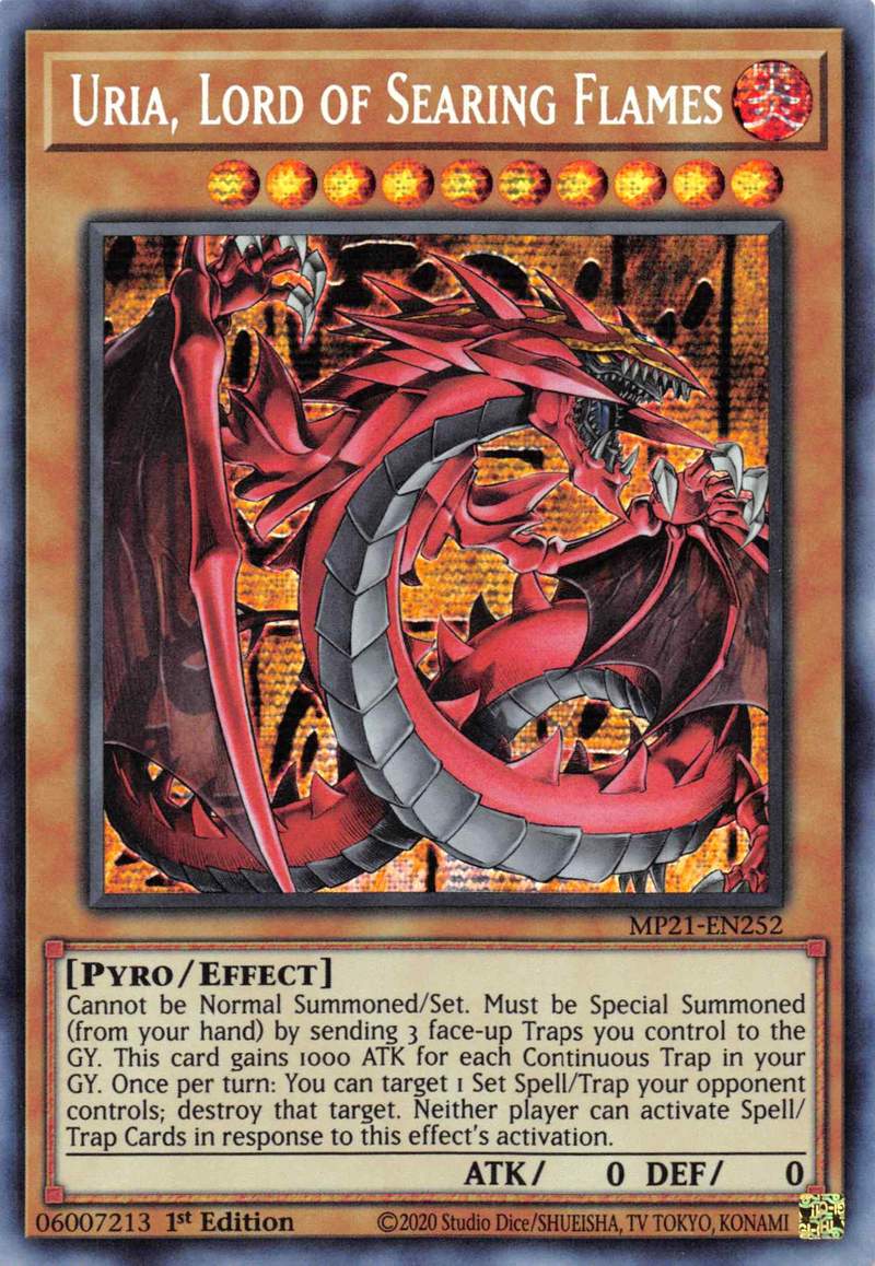 Uria, Lord of Searing Flames [MP21-EN252] Prismatic Secret Rare | The Time Vault CA