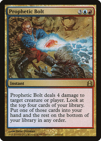 Prophetic Bolt [Commander 2011] | The Time Vault CA