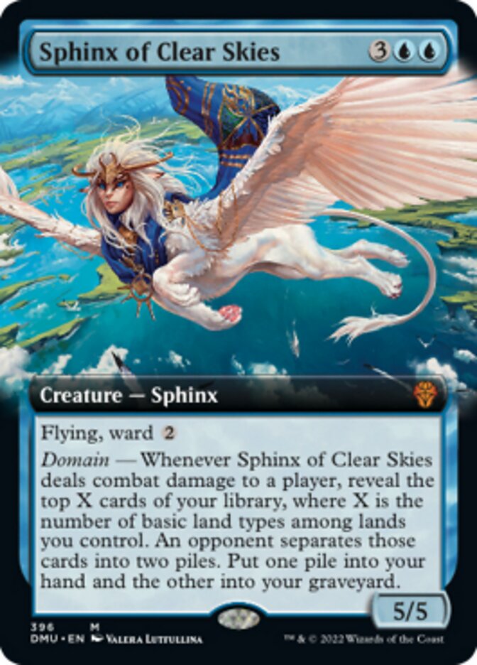 Sphinx of Clear Skies (Extended Art) [Dominaria United] | The Time Vault CA