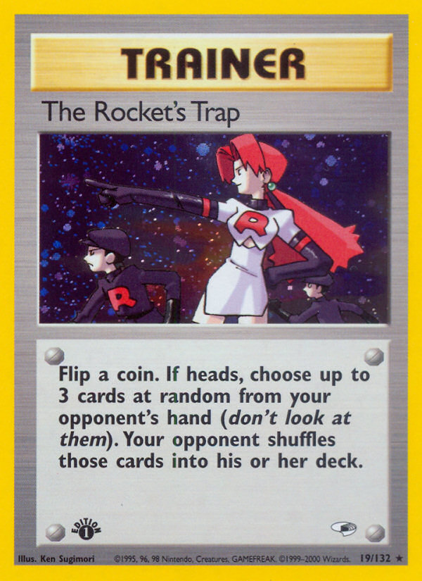 The Rocket's Trap (19/132) [Gym Heroes 1st Edition] | The Time Vault CA