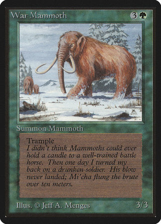 War Mammoth [Limited Edition Beta] | The Time Vault CA