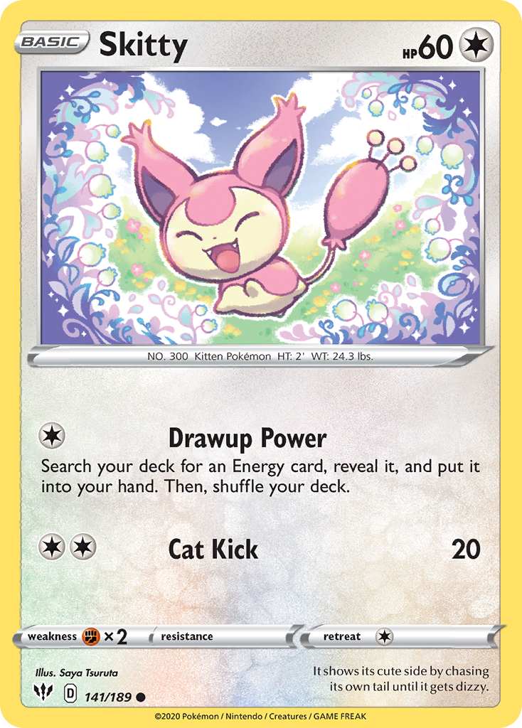 Skitty (141/189) [Sword & Shield: Darkness Ablaze] | The Time Vault CA