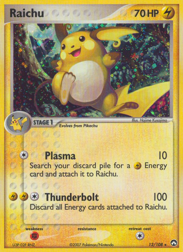 Raichu (12/108) [EX: Power Keepers] | The Time Vault CA