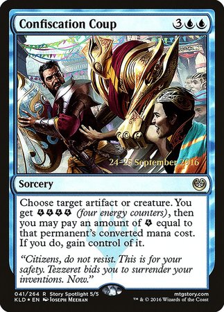Confiscation Coup [Kaladesh Promos] | The Time Vault CA