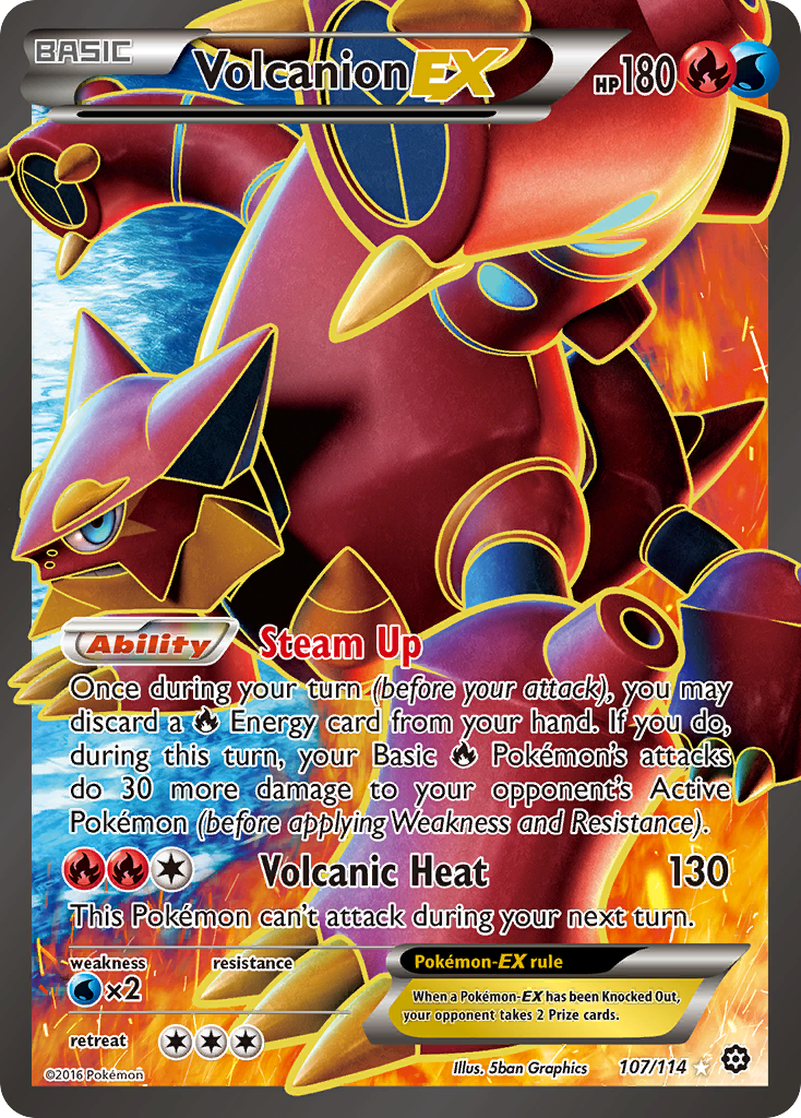 Volcanion EX (107/114) [XY: Steam Siege] | The Time Vault CA