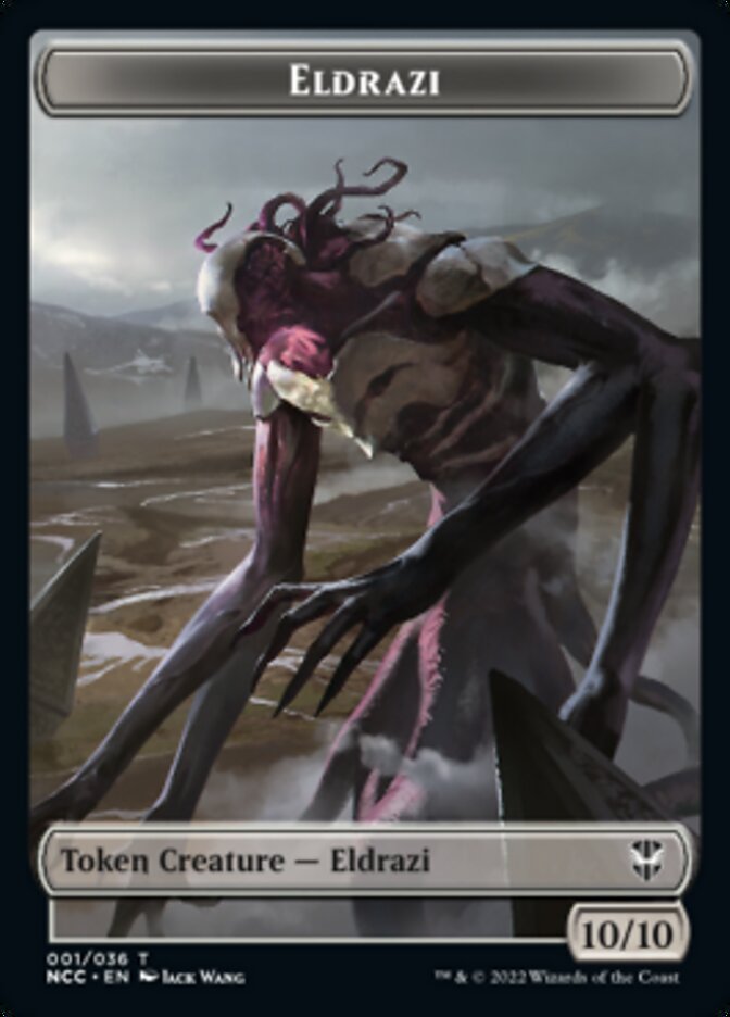 Eldrazi // Human Soldier Double-sided Token [Streets of New Capenna Commander Tokens] | The Time Vault CA