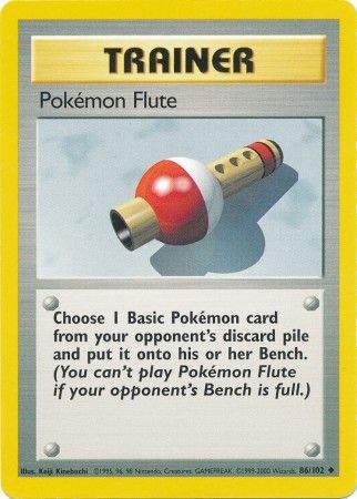 Pokemon Flute (86/102) [Base Set Unlimited] | The Time Vault CA
