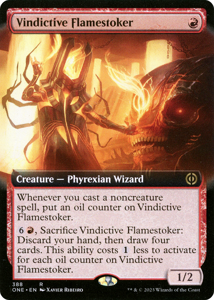 Vindictive Flamestoker (Extended Art) [Phyrexia: All Will Be One] | The Time Vault CA