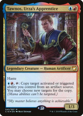 Tawnos, Urza's Apprentice [Commander 2018] | The Time Vault CA