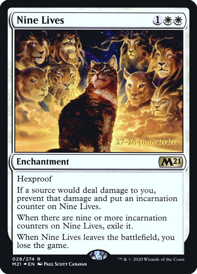 Nine Lives  [Core Set 2021 Prerelease Promos] | The Time Vault CA