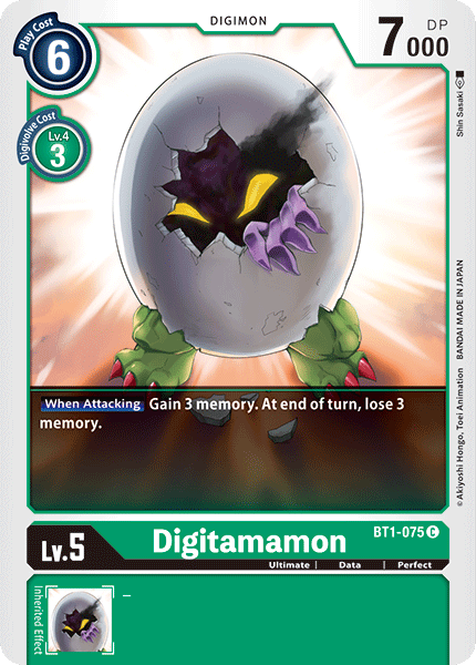 Digitamamon [BT1-075] [Release Special Booster Ver.1.0] | The Time Vault CA