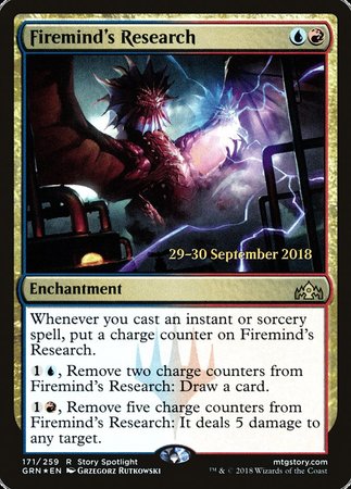Firemind's Research [Guilds of Ravnica Promos] | The Time Vault CA