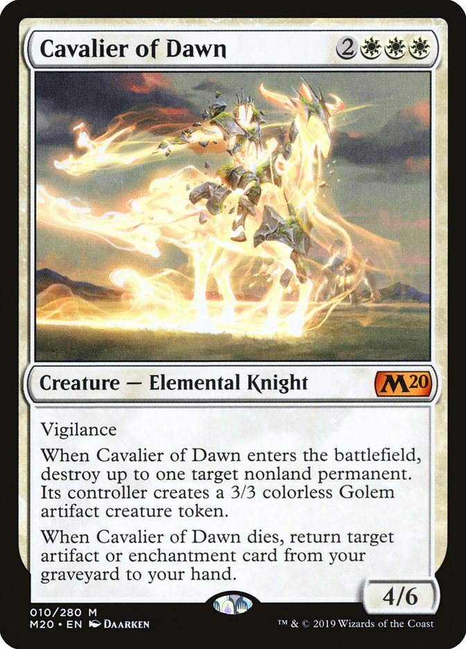 Cavalier of Dawn [Core Set 2020] | The Time Vault CA