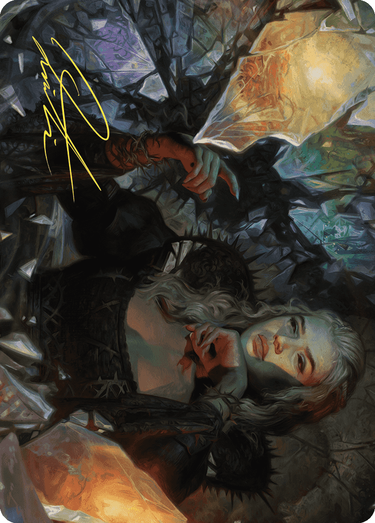 Prophetic Prism Art Card (Gold-Stamped Signature) [Wilds of Eldraine Art Series] | The Time Vault CA