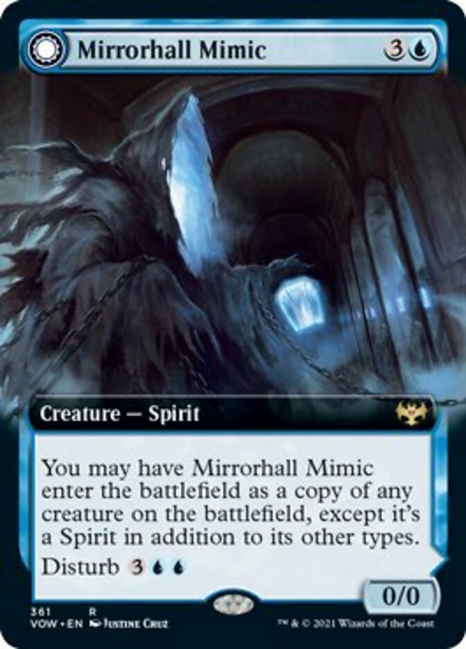 Mirrorhall Mimic // Ghastly Mimicry (Extended) [Innistrad: Crimson Vow] | The Time Vault CA