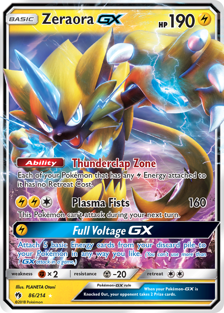 Zeraora GX (86/214) [Sun & Moon: Lost Thunder] | The Time Vault CA