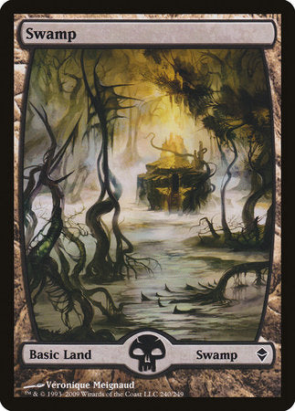 Swamp (240) - Full Art [Zendikar] | The Time Vault CA