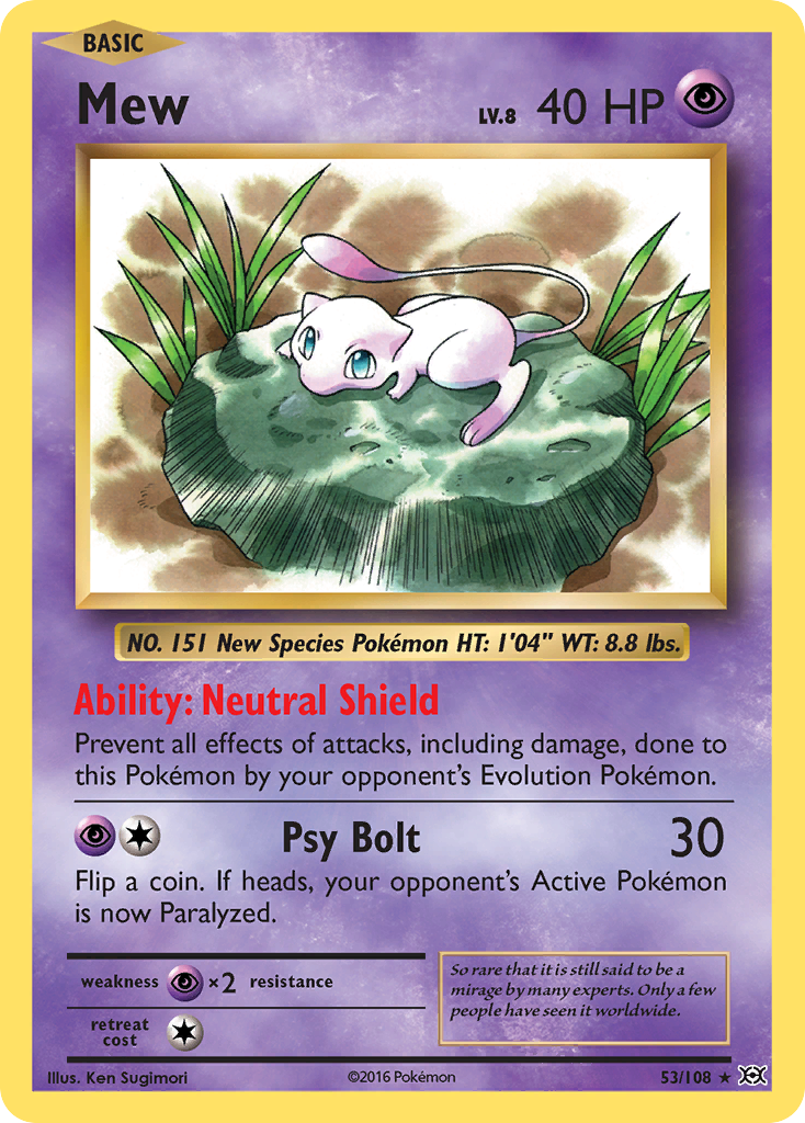 Mew (53/108) [XY: Evolutions] | The Time Vault CA