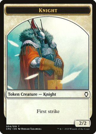 Knight Token [Commander Anthology Volume II Tokens] | The Time Vault CA