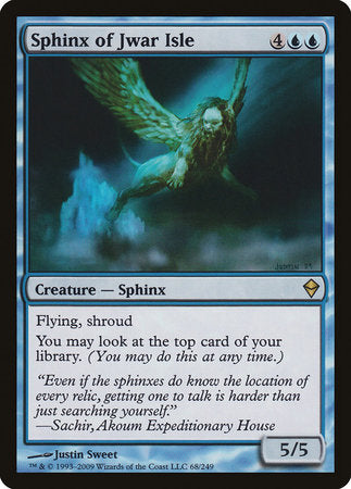 Sphinx of Jwar Isle [Zendikar] | The Time Vault CA