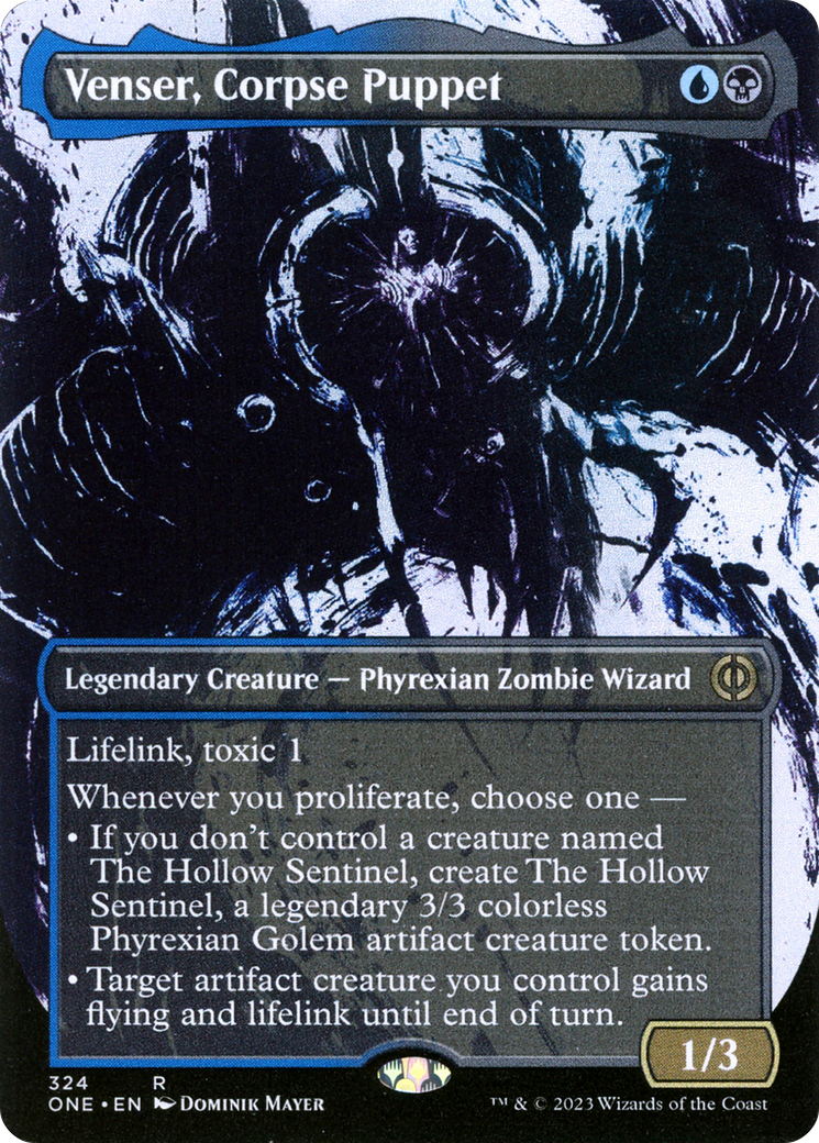 Venser, Corpse Puppet (Borderless Ichor) [Phyrexia: All Will Be One] | The Time Vault CA