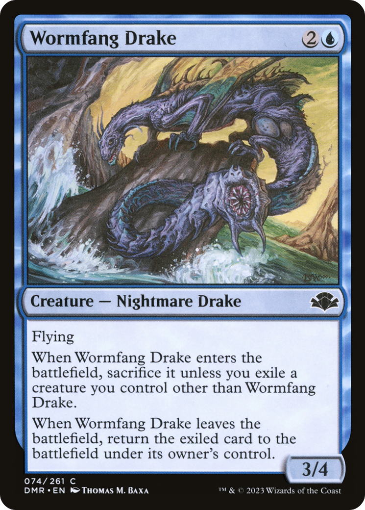 Wormfang Drake [Dominaria Remastered] | The Time Vault CA