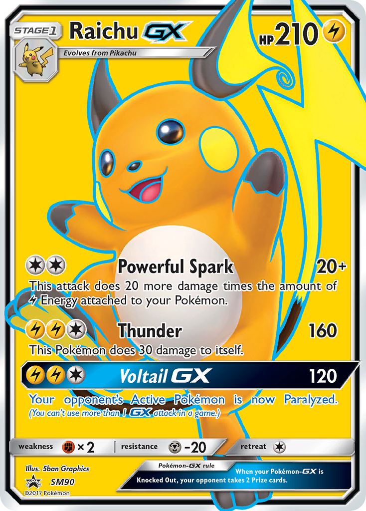 Raichu GX (SM90) [Sun & Moon: Black Star Promos] | The Time Vault CA