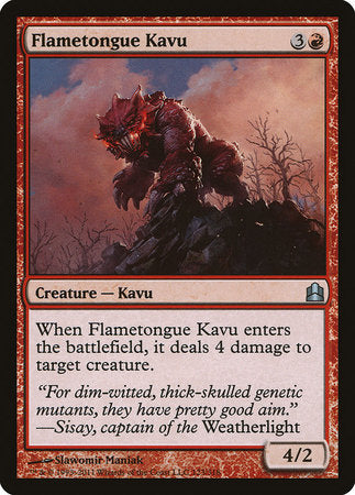 Flametongue Kavu [Commander 2011] | The Time Vault CA