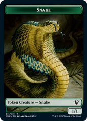 Spirit // Snake Double-sided Token [Innistrad: Midnight Hunt Commander] | The Time Vault CA