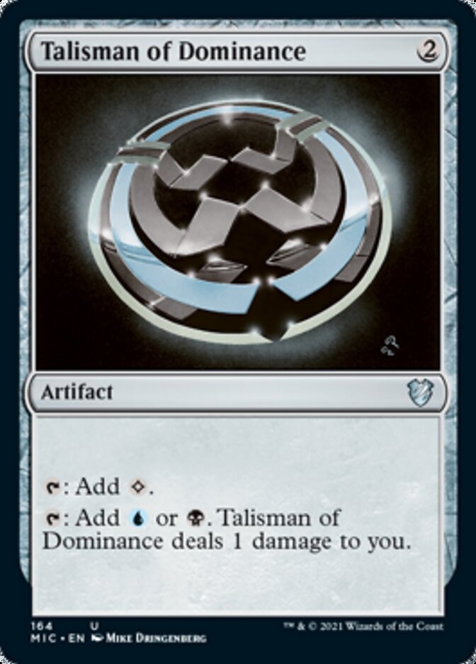 Talisman of Dominance [Innistrad: Midnight Hunt Commander] | The Time Vault CA