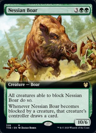 Nessian Boar (Extended Art) [Theros Beyond Death] | The Time Vault CA