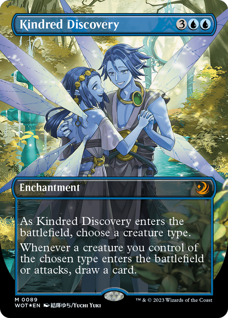 Kindred Discovery (Anime Borderless) (Confetti Foil) [Wilds of Eldraine: Enchanting Tales] | The Time Vault CA