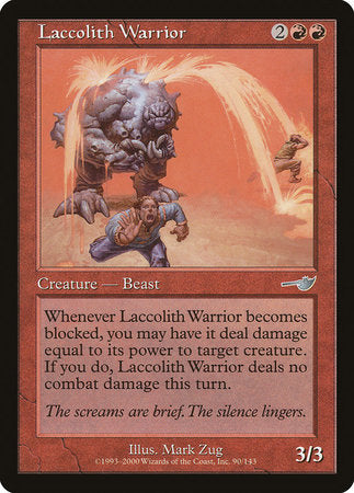 Laccolith Warrior [Nemesis] | The Time Vault CA