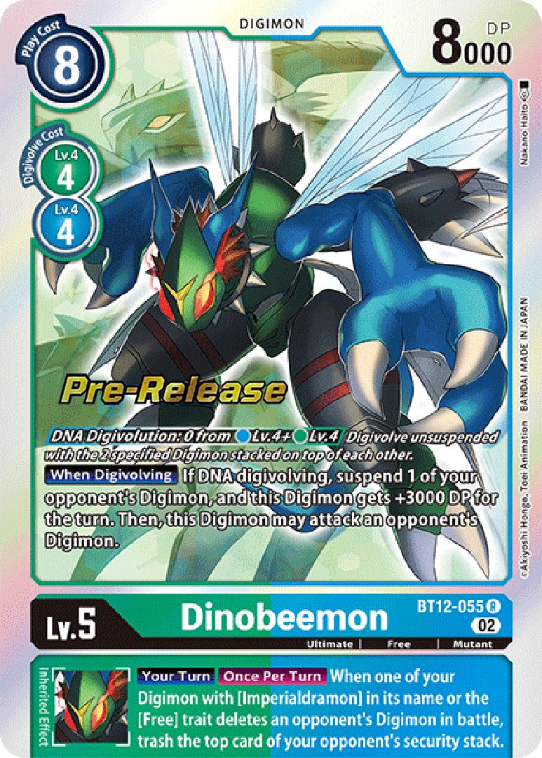 Dinobeemon [BT12-055] [Across Time Pre-Release Cards] | The Time Vault CA