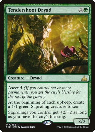 Tendershoot Dryad [Rivals of Ixalan] | The Time Vault CA