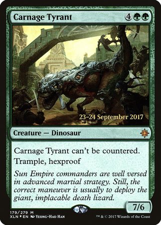 Carnage Tyrant [Ixalan Promos] | The Time Vault CA