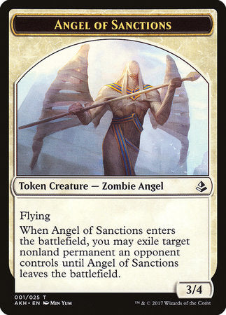 Angel of Sanctions Token [Amonkhet Tokens] | The Time Vault CA