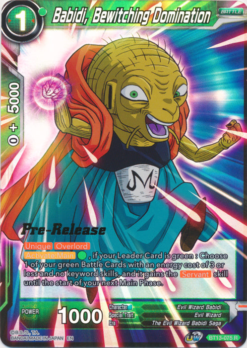 Babidi, Bewitching Domination (BT13-075) [Supreme Rivalry Prerelease Promos] | The Time Vault CA